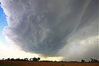 World & Travel: clouds formation before the storm