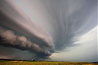 World & Travel: clouds formation before the storm