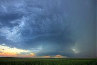 World & Travel: clouds formation before the storm