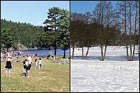 World & Travel: summer vs. winter photo