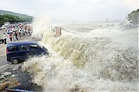 TopRq.com search results: World's larges tidal bore, 9 metres (30 ft) high, Qiantang River, China