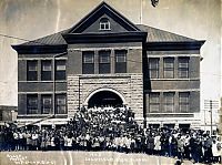 World & Travel: Abandoned high school, Goldfield, Nevada