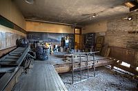 World & Travel: Abandoned high school, Goldfield, Nevada