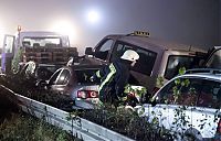 World & Travel: 52-vehicle pile-up on a highway A31, Emsland Autobahn, Germany