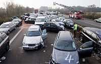 World & Travel: 52-vehicle pile-up on a highway A31, Emsland Autobahn, Germany