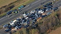 World & Travel: 52-vehicle pile-up on a highway A31, Emsland Autobahn, Germany