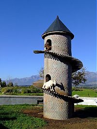 World & Travel: The Goat Tower, Fairview Wine and Cheese farm, Paarl winelands of South Africa