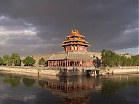 castle surrounded by water