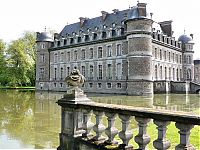 castle surrounded by water