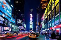 World & Travel: New York City at night, New York, United States