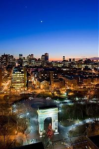 New York City at night, New York, United States