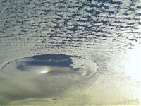 World & Travel: sky fallstreak hole cloud