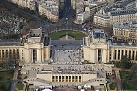 World & Travel: Bird's-eye view of Paris, France