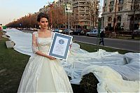 World & Travel: longest wedding dress train