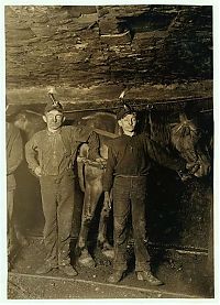 World & Travel: Child miners, 20th century, United States