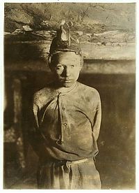 World & Travel: Child miners, 20th century, United States