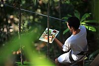 World & Travel: Tree pod dining, Soneva Kiri Resort, Thailand