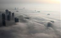 World & Travel: Dubai in the fog, United Arab Emirates