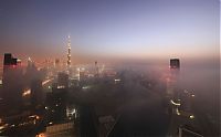 World & Travel: Dubai in the fog, United Arab Emirates