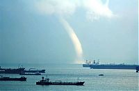 World & Travel: waterspout tornado