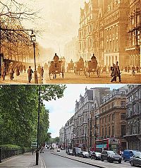 World & Travel: History: London then and now, 1897-2012, England, United Kingdom