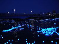 TopRq.com search results: River of light with electronic LED fireflies, Sumida river, Tokyo