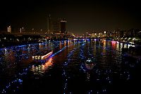 World & Travel: River of light with electronic LED fireflies, Sumida river, Tokyo