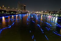 TopRq.com search results: River of light with electronic LED fireflies, Sumida river, Tokyo