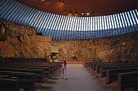 World & Travel: Temppeliaukio Rock Church, Töölö, Helsinki, Finland