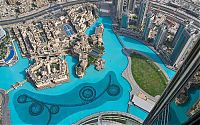 World & Travel: Record fountain system set, Burj Khalifa Lake, Dubai, United Arab Emirates