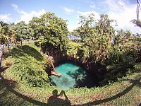 World & Travel: To Sua Ocean Trench, Lotofaga village, Upolu island, Samoa