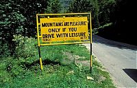 World & Travel: Leh–Manali Highway road signs, Jammu - Kashmir - Himachal Pradesh states, India