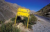 World & Travel: Leh–Manali Highway road signs, Jammu - Kashmir - Himachal Pradesh states, India