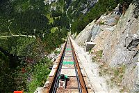 World & Travel: Gelmerbahn funicular railway, Handeck, Bern, Switzerland