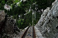 World & Travel: Gelmerbahn funicular railway, Handeck, Bern, Switzerland