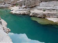 World & Travel: Wadi Shab geologic formations, Sur, Oman