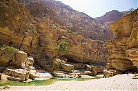 World & Travel: Wadi Shab geologic formations, Sur, Oman