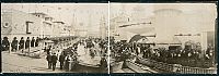 World & Travel: History: Panoramic black and white photos of New York City, 1902-1913, United States