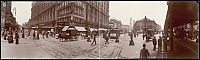 History: Panoramic black and white photos of New York City, 1902-1913, United States