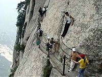 World & Travel: Hua shan hiking trail, Huayin, Shaanxi province, China