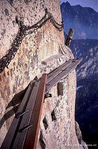 World & Travel: Hua shan hiking trail, Huayin, Shaanxi province, China