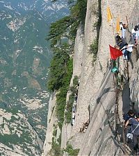 World & Travel: Hua shan hiking trail, Huayin, Shaanxi province, China