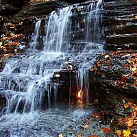 World & Travel: Eternal Flame Falls, Shale Creek Preserve, Chestnut Ridge Park, New York City, United States