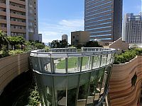 World & Travel: Namba Parks, rooftop tower gardens, Naniwa-ku, Osaka, Japan