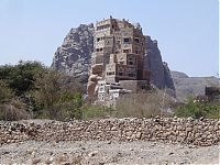 The residence of Imam Yahya, Dar al-Hajar Stone House, Wadi Dhar, Sana, Yemen