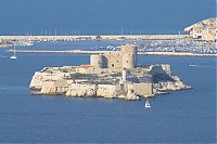 World & Travel: Château d'If fortress on the island of If, Frioul Archipelago, Bay of Marseille, Mediterranean Sea, France