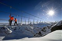 World & Travel: Suspension bridge, Titlis, Switzerland