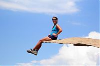 World & Travel: Potato Chip Rock, Lake Poway Park, Poway, California, United States