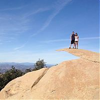 World & Travel: Potato Chip Rock, Lake Poway Park, Poway, California, United States