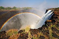 TopRq.com search results: Rainbow over Victoria Falls, Zambezi River, Africa